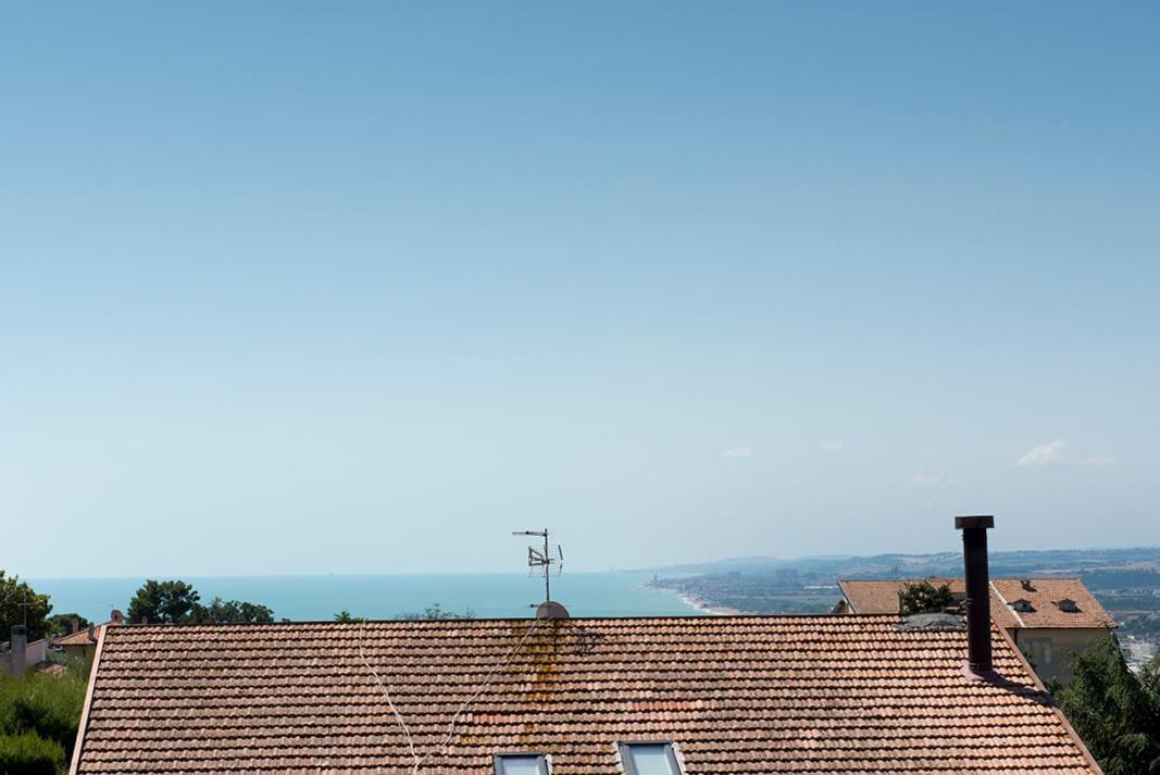 S270 - Sirolo, Quadrilocale In Centro Con Vista Panoramica Daire Dış mekan fotoğraf